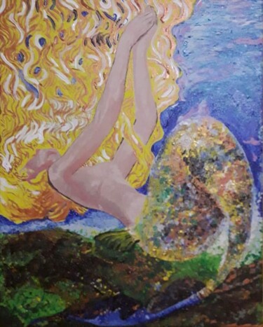 Pintura titulada "La sirena" por Mariacristina Valletti, Obra de arte original, Acrílico