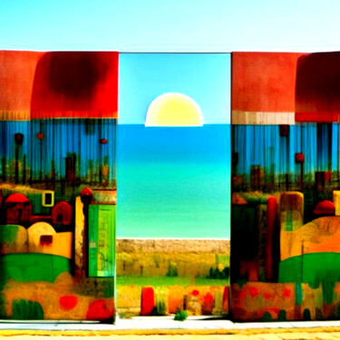 Arts numériques intitulée "Il mare che unisce…" par Mariacristina Valletti, Œuvre d'art originale, Peinture numérique