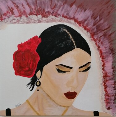 绘画 标题为“Chica” 由Mariacristina Zambuto, 原创艺术品, 丙烯 安装在木板上