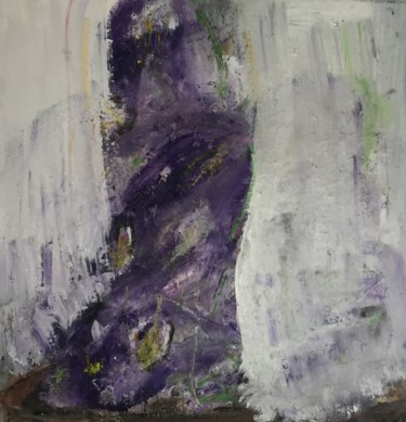 Peinture intitulée "Violet" par Maria Emilov, Œuvre d'art originale, Huile Monté sur Châssis en bois