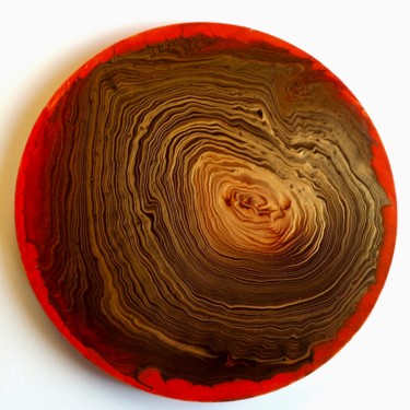 Pintura intitulada "Timber rings #artis…" por Maria Esteves, Obras de arte originais, Acrílico