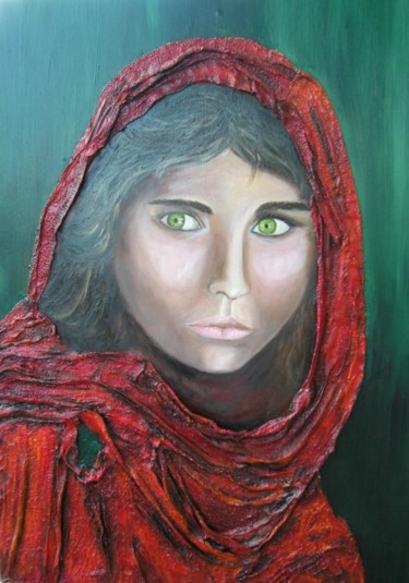 Pintura titulada "Afgana" por Maria Franco, Obra de arte original