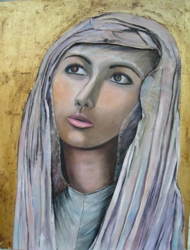 Pintura titulada "Madonna" por Maria Franco, Obra de arte original