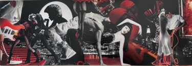 Collages intitulée "Dance Floor" par Marialine Beck, Œuvre d'art originale, Collages Monté sur Plexiglas