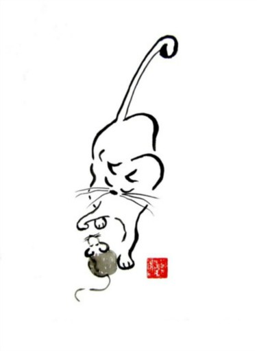 Pittura intitolato "Peinture Chinoise L…" da Marialissen, Opera d'arte originale, Altro