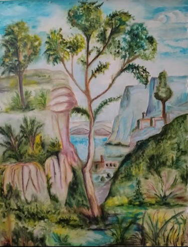 Malerei mit dem Titel "Omaggio Ludico a Lu…" von Ludo, Original-Kunstwerk, Öl