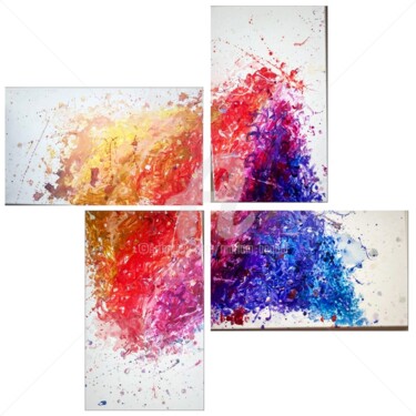 Painting titled "Explosion.jpg" by Mariam Beqqal, Original Artwork