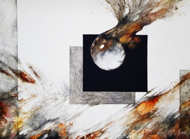 Malerei mit dem Titel "la magie noire" von Mariame Larour, Original-Kunstwerk, Acryl Auf Keilrahmen aus Holz montiert