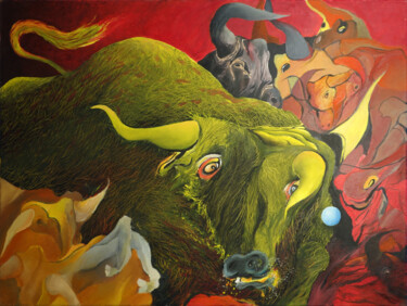 Malerei mit dem Titel "grande valce" von Marian Czura, Original-Kunstwerk, Öl
