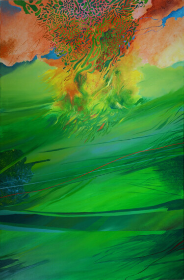 Malerei mit dem Titel "an die Freude 1" von Marian Czura, Original-Kunstwerk, Öl
