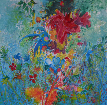 Printmaking titled "Flores" by Marian Czura, Original Artwork, Digital Print