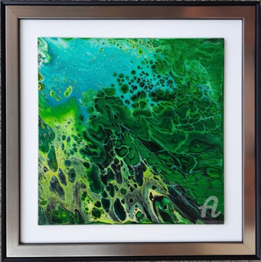 Painting titled "Ocean I" by Marian Jesien, Original Artwork, Acrylic