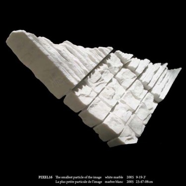 Sculpture intitulée "PIXELES16" par Marian Sava, Œuvre d'art originale