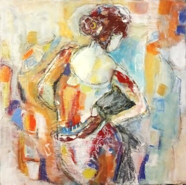 Schilderij getiteld "Dancing" door Mariana De Mello, Origineel Kunstwerk, Acryl