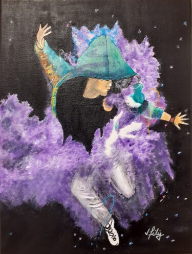 Painting titled "Dancer 1" by Mariana Filip, Original Artwork, Acrylic