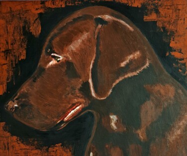 Painting titled "Baloo" by Mariana Mello, Original Artwork, Acrylic Mounted on Wood Stretcher frame
