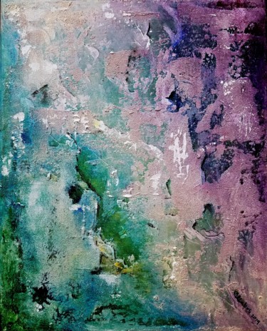 Painting titled "De textures et de c…" by Marian Cobos, Original Artwork, Acrylic