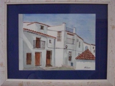 Peinture intitulée "Village andalou" par Marian Cobos, Œuvre d'art originale