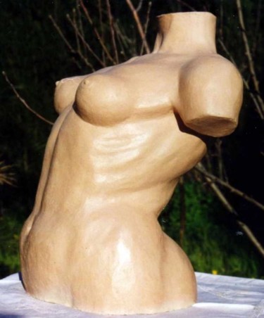 Sculpture intitulée "Buste cambré" par Marian Cobos, Œuvre d'art originale