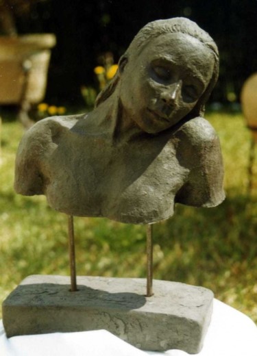 Sculpture titled "visage de femme" by Marian Cobos, Original Artwork