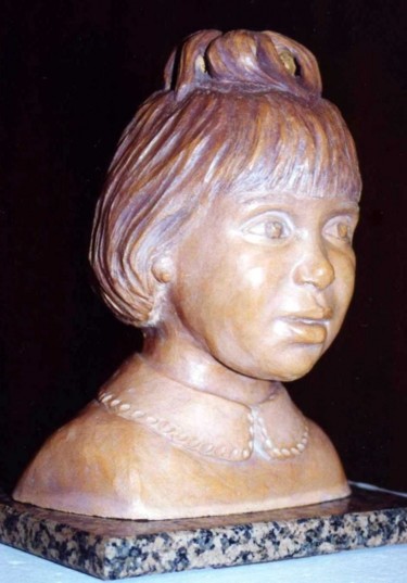 Sculpture titled "Fillette" by Marian Cobos, Original Artwork