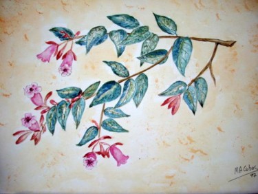 Картина под названием "Branche fleurie" - Marian Cobos, Подлинное произведение искусства