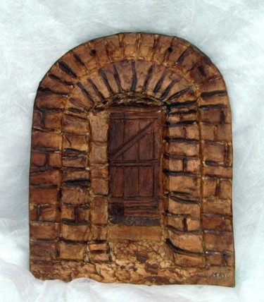 Sculpture titled "Relief Porte" by Marian Cobos, Original Artwork