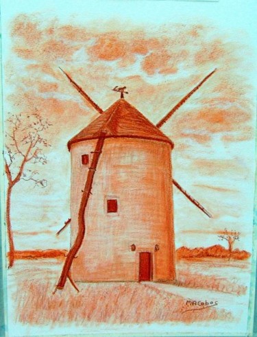 Painting titled "Le Moulin Blot" by Marian Cobos, Original Artwork