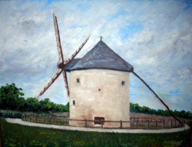 Painting titled "Moulin Blot" by Marian Cobos, Original Artwork