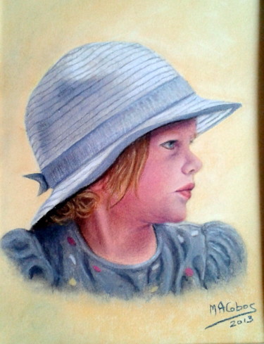 Painting titled "Louise" by Marian Cobos, Original Artwork