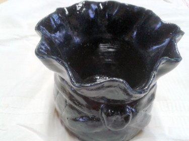 手工艺品 标题为“Vase avec ruban éma…” 由Marian Cobos, 原创艺术品