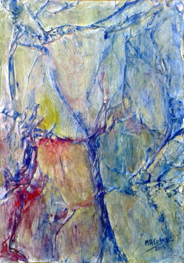 Schilderij getiteld "Glacé" door Marian Cobos, Origineel Kunstwerk, Acryl