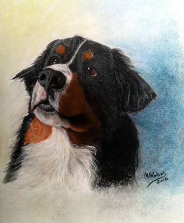 Drawing titled "Jaffar" by Marian Cobos, Original Artwork, Pastel