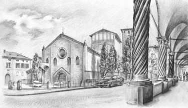 Drawing titled "Bologna, St. Stephe…" by Marianna Farano, Original Artwork, Other