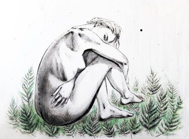 Malerei mit dem Titel "When the Fern Blooms" von Marianna Yakovleva, Original-Kunstwerk, Öl