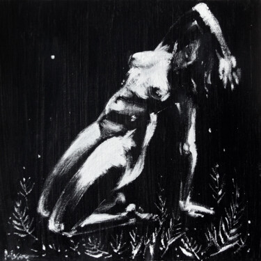 Картина под названием "NUDE.2 - IN THE GAR…" - Marianna Yakovleva, Подлинное произведение искусства, Акрил Установлен на кар…