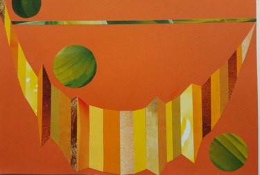 Collages intitulée "green-sun-country.j…" par Marianne Camus, Œuvre d'art originale