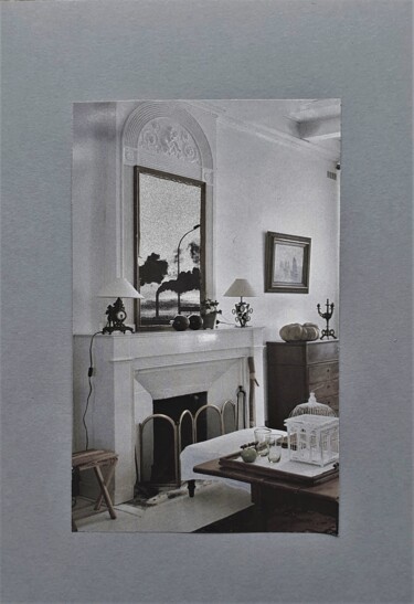 Collages intitulée "salon 1" par Marianne Camus, Œuvre d'art originale, Collages