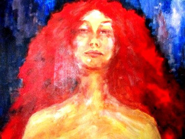 Schilderij getiteld "Mother" door Marianne Dufour, Origineel Kunstwerk, Acryl