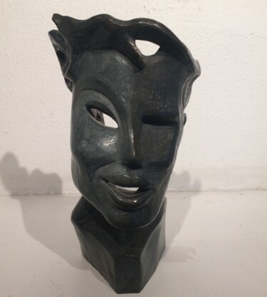 Sculpture titled "Le Masque - Bronze" by Marianne Martinez, Original Artwork, Other