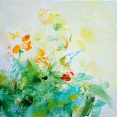 Peinture intitulée "Bouquet d'été" par Marianne Quinzin, Œuvre d'art originale, Acrylique Monté sur Châssis en bois