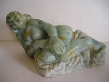Sculptuur getiteld ""Sérénité"--- "Sere…" door Marianne Monnoye-Termeer, Origineel Kunstwerk, Steen