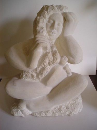Skulptur mit dem Titel ""Plénitude"  -  "Fu…" von Marianne Monnoye-Termeer, Original-Kunstwerk, Stein
