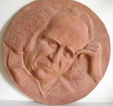 Sculpture titled "Léo Ferré" by Marianne Monnoye-Termeer, Original Artwork, Other