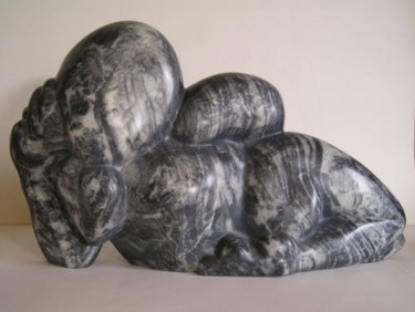 Sculpture titled ""Volupté"" by Marianne Monnoye-Termeer, Original Artwork, Stone