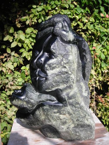 Sculpture titled "Valse a 3 temps" by Marianne Monnoye-Termeer, Original Artwork, Stone