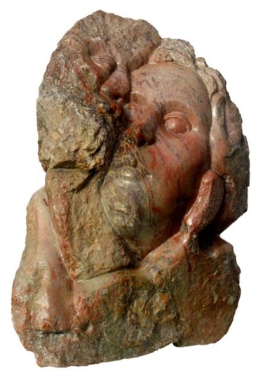 Sculpture titled "" Valse Rose "" by Marianne Monnoye-Termeer, Original Artwork, Stone