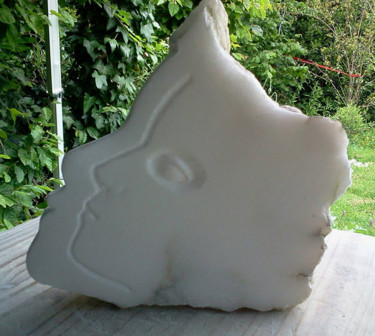 Sculpture titled "" ALTER - EGO " - a…" by Marianne Monnoye-Termeer, Original Artwork, Stone