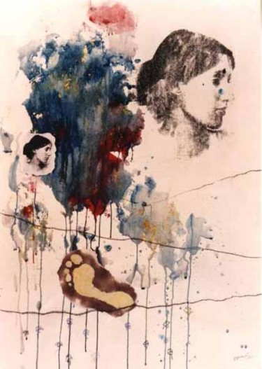Pintura titulada "Virginia Wolf" por Mariano Esquivel, Obra de arte original, Otro