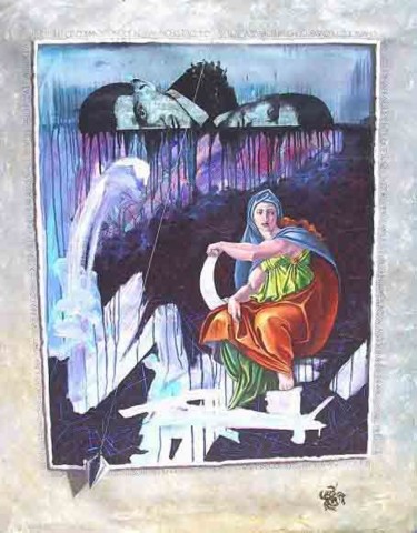 Pintura titulada "Sino de Kafka" por Mariano Esquivel, Obra de arte original, Otro